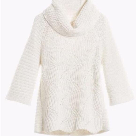 Chico's Ivory Cowl Neck Lowri Pullover Sweater L - Picture 4 of 10